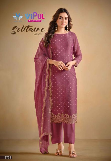 Vipul solitaire vol 3 wholesale dealers for dress materials in kerala